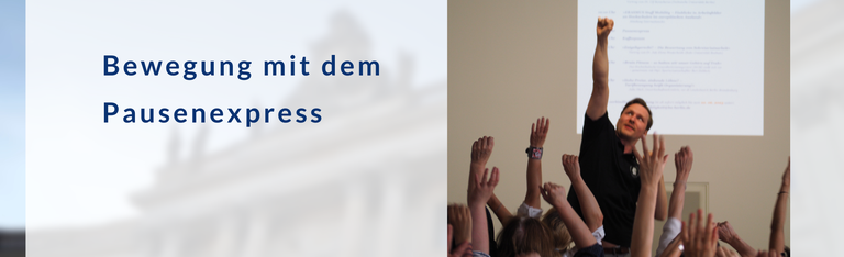 Bewegung mit dem Pausenexpress